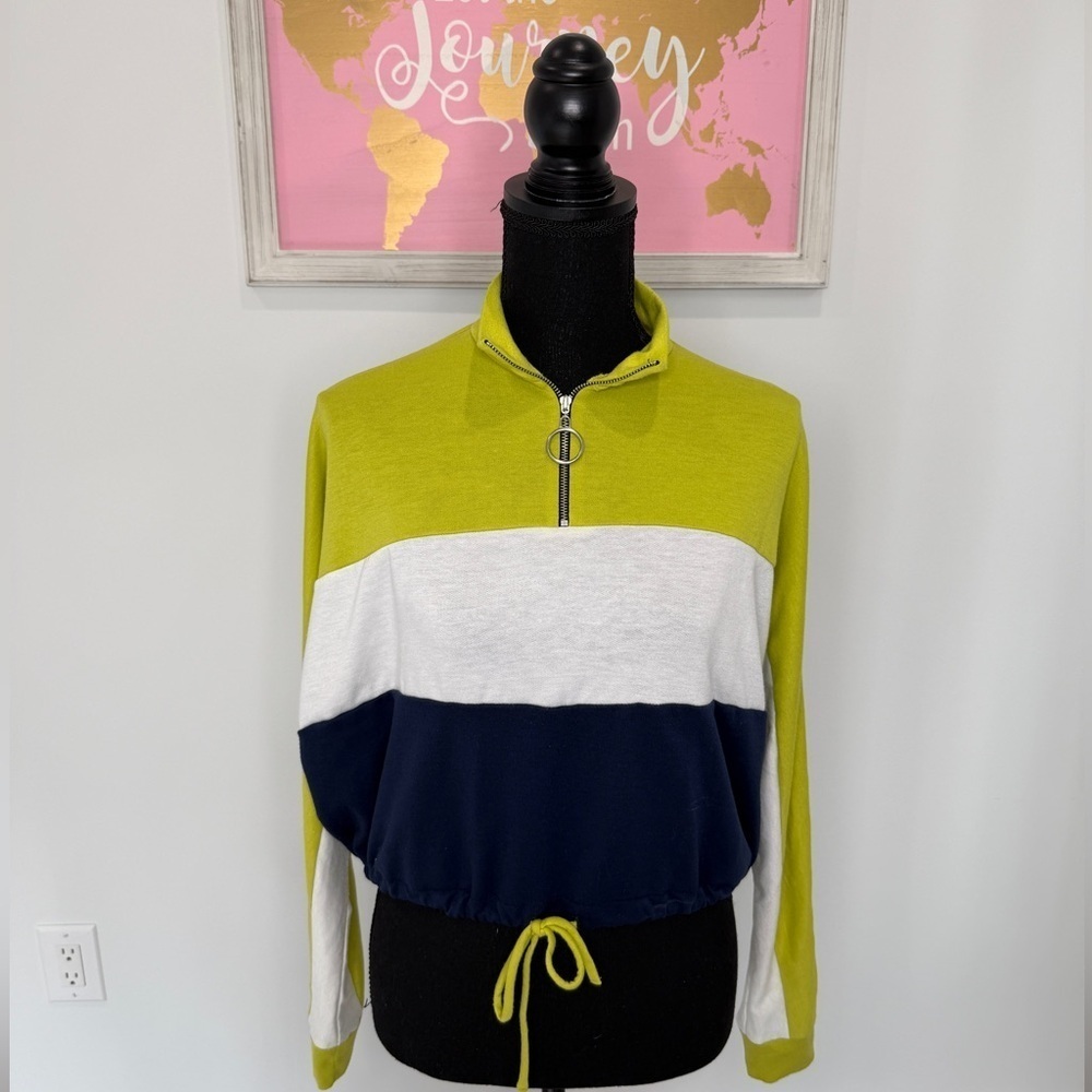 Abound Crop Long Sleeve Sweatshirt (XXS)